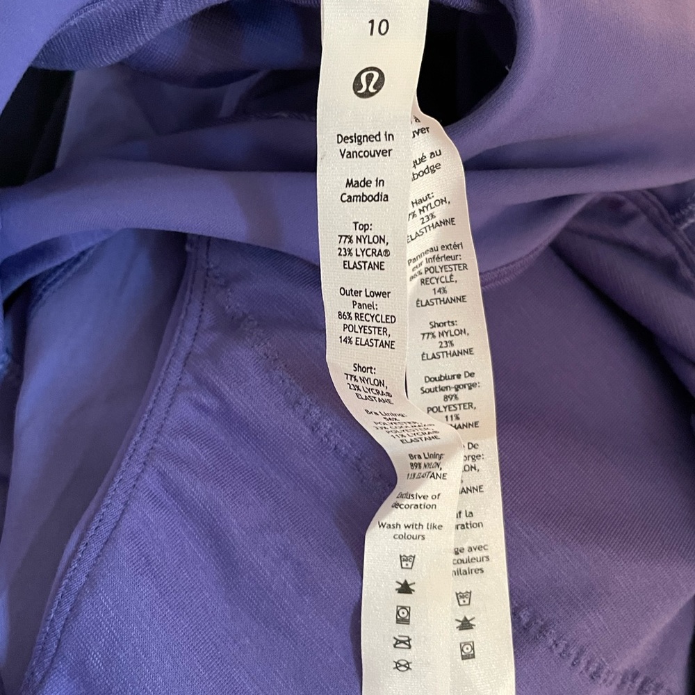 NWT Lululemon Size 12 Court Crush Dress Charged Indigo CHAI Tennis Sporty Chic - Picture 6 of 7
